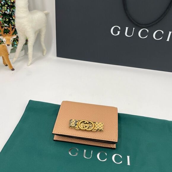 Women’s Gucci, interlocking G python bow leather wallet made in Italy - Picture 3 of 9